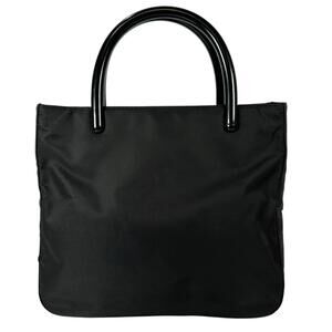 PRADA B8368 Handbag, Plastic and Tessuto Nylon, Black, Women's